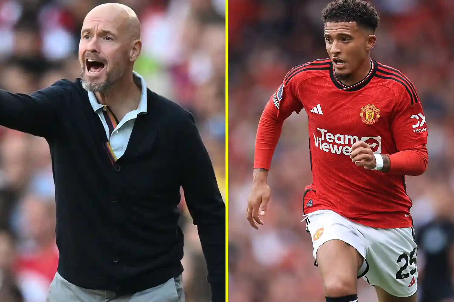 Manchester United Chiefs «Take Active Rôle» en essayant de calmer les tensions entre Jadon Sancho et Erik Ten Hag