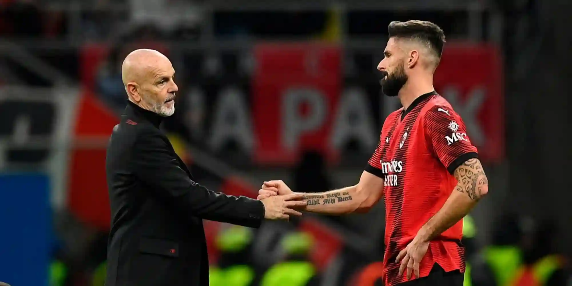 Pioli après Milan-Dertmund: situation complexe, giroud après pénalité ..