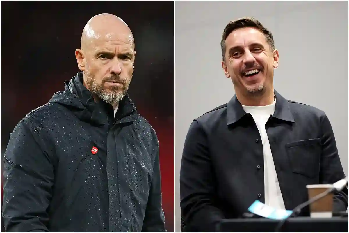 La comparaison entre Gary Neville et Ten Hag qui devient virale: son Valencia attire les couleurs vers les unis unis actuels